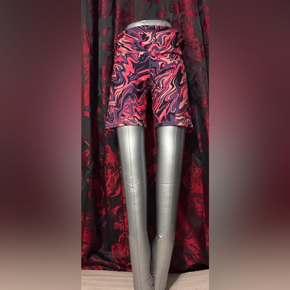 Under Armour Pink and Purple Swirl Workout Shorts